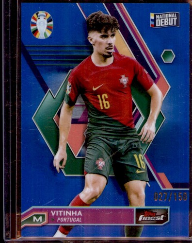 Vitinha 2023 Panini Finest Blue Refractor /150