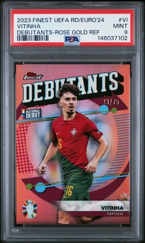 Vitinha 2023 Topps Finest Oro Rosa /75