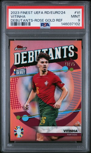 Vitinha 2023 Topps Finest Rose Gold /75