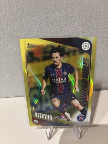 Vitinha 2025 Topps Flagship Yellow Refractor