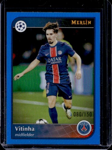 Vitinha 2024 Topps Merlin Chrome Blue Refractor /150