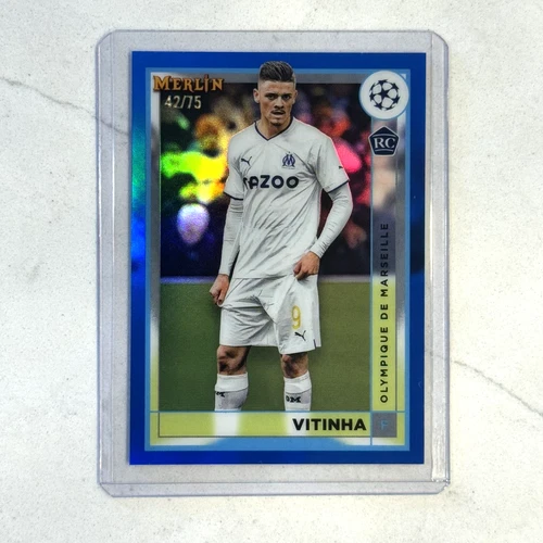 Vitinha 2022 Topps Merlin Chrome Blue Refractor /75