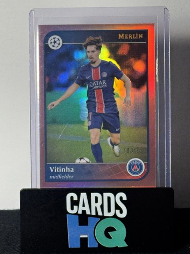 Vitinha 2024 Topps Merlin Chrome Gold Pink /250
