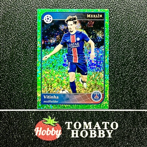Vitinha 2024 Topps Merlin Chrome Green Speckle Refractor /99