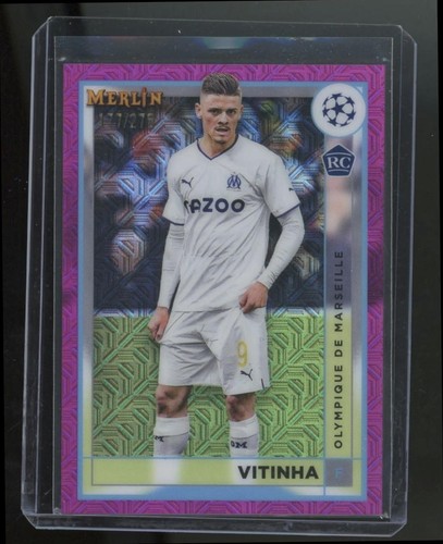 Vitinha 2022 Panini Merlin Chrome Pink Mojo Refractor /275