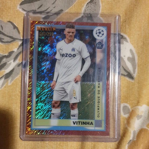 Vitinha 2023 Topps Merlin Chrome Red Shimmer /299
