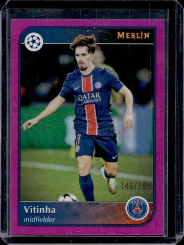Vitinha 2024 Topps Merlin Chrome Rosa Refractor /199