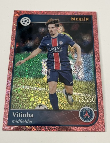 Vitinha 2024 Topps Merlin Chrome Rose Gold Shimmer /250