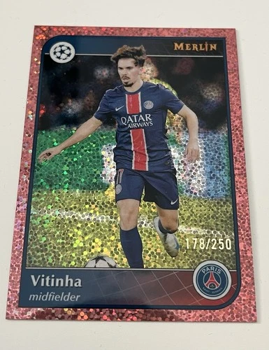 Vitinha 2024 Topps Merlin Chrome Rose Gold Sparkle /250