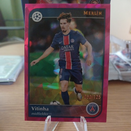 Vitinha 2024 Topps Merlin Chrome UCC Magenta Atomic Refractor /125