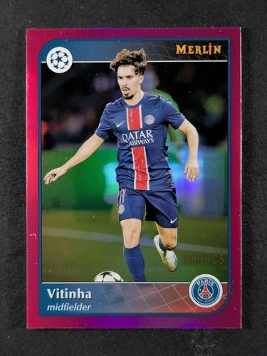Vitinha 2024 Topps Merlin Chrome UCC Magenta Refractor /125