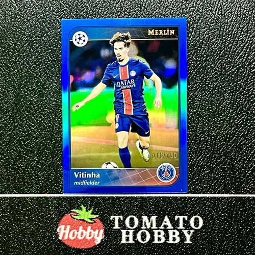 Vitinha 2024 Topps Merlin Chrome UEFA Blue Refractor /150