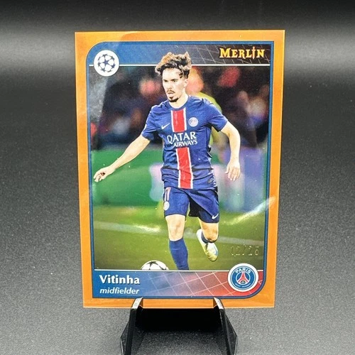 Vitinha 2025 Topps Merlin UEFA Champions League True Orange /25