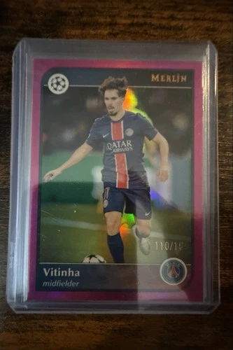 Vitinha 2024 Topps Merlin UEFA Club Competitions Pink Refractor /199