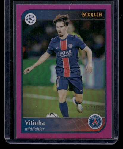 Vitinha 2024 Topps Merlin UEFA Refractor