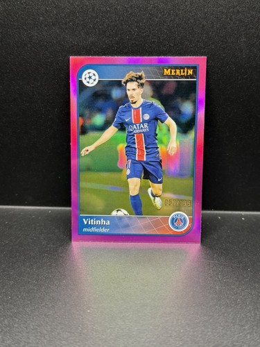 Vitinha 2024 Topps Merlin UEFA Rosa Refractor /199