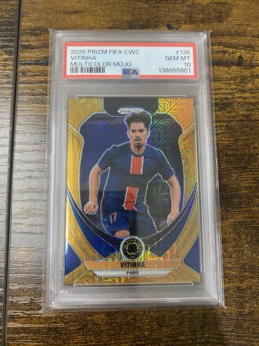 Vitinha 2025 Panini Prizm FIFA Club World Cup Gold Mojo Prizm /25