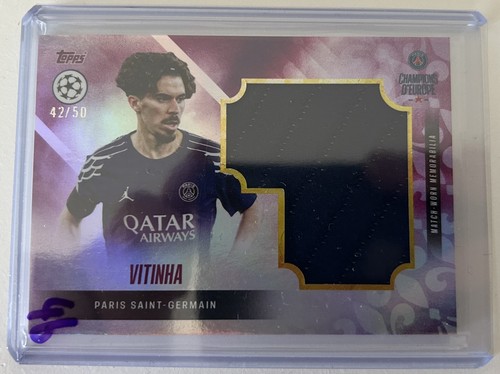 Vitinha 2025 Topps PSG Champions D'Europe Purple /50