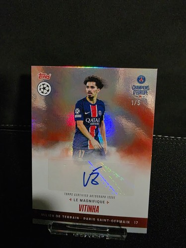 Vitinha 2024 Topps PSG Champions d'Europe Rouge /5