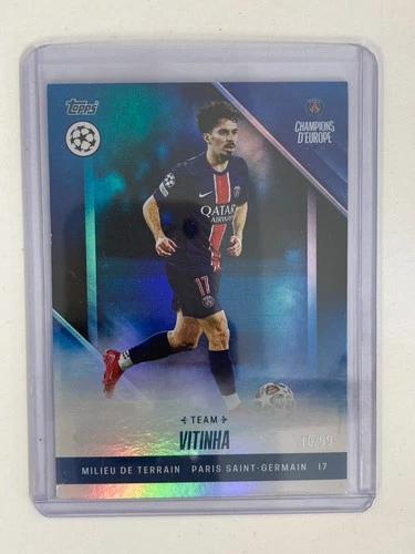 Vitinha 2025 Topps PSG Champions d'Europe Team Parallel /99