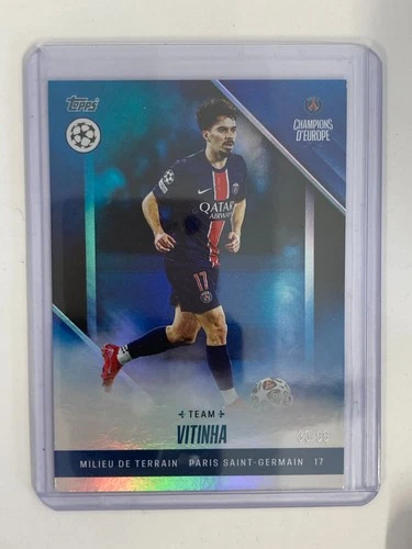 Vitinha 2025 Topps PSG Champions D'Europe Team Parallel /99