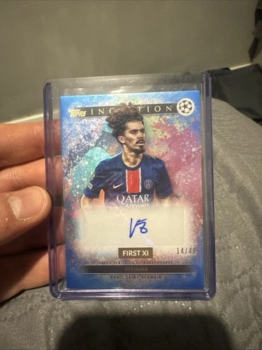 Vitinha 2024 Topps Inception UCC Blue Foil /49