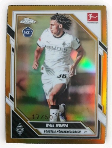 Wael Mohya 2026 Topps Chrome Bundesliga Gold Refractor /50