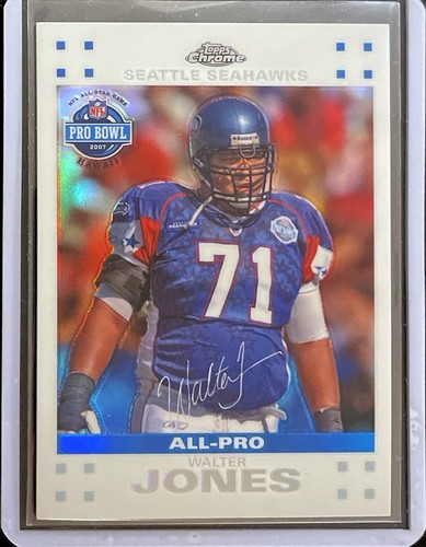 Walter Jones 2007 Topps Cromo Fútbol White Refractor /869