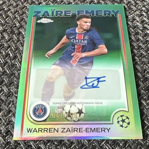 Warren Zaire-Emery 2025 Topps Chrome Aqua /199