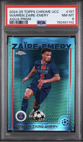 Warren Zaire-Emery 2024 Topps Chrome Aqua