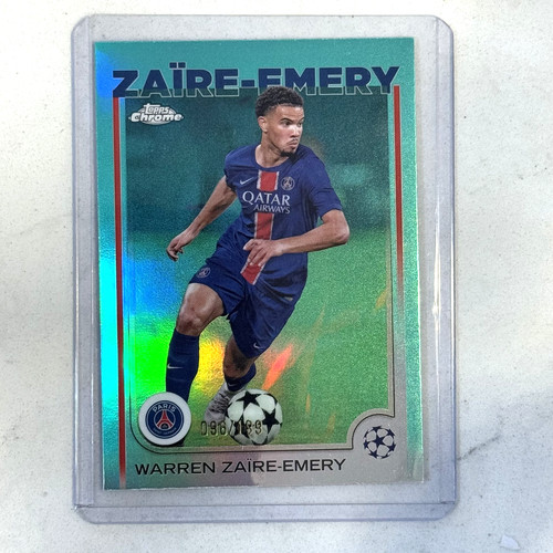 Warren Zaire-Emery 2024 Topps Chrome Aqua Refractor /199