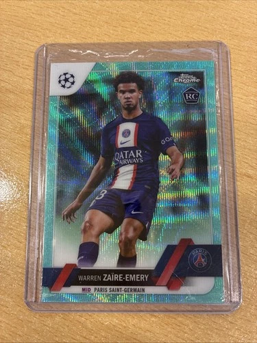 Warren Zaire-Emery 2023 Topps Chrome Aqua Wave /199