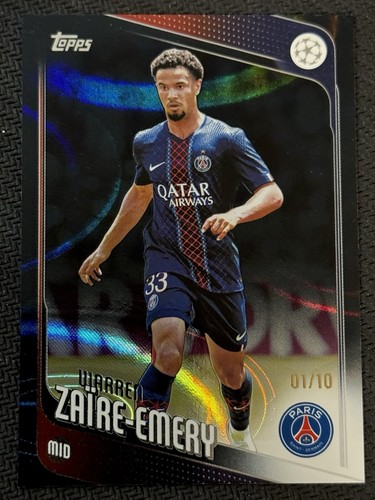 Warren Zaire-Emery 2025 Topps Chrome Black Foil /10