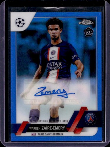 Warren Zaire-Emery 2022 Topps Chrome Blue Refractor /150