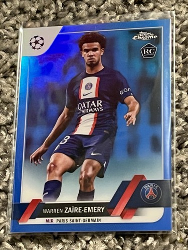 Warren Zaire-Emery 2023 Topps Chrome Blue Refractor