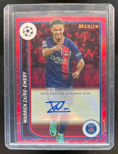 Warren Zaire-Emery 2023 Topps Chrome Merlin Red Refractor /5