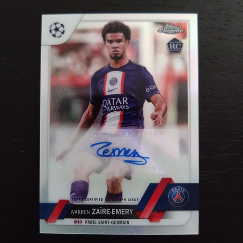 Warren Zaire Emery 2022 Topps Chrome UEFA