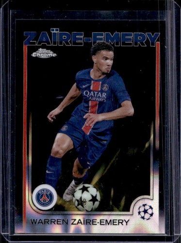 Warren Zaire-Emery 2024 Topps Chrome UEFA Black Lava Refractor /10