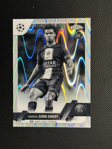 Warren Zaire-Emery 2022 Topps Chrome UEFA Night Vision Refractor