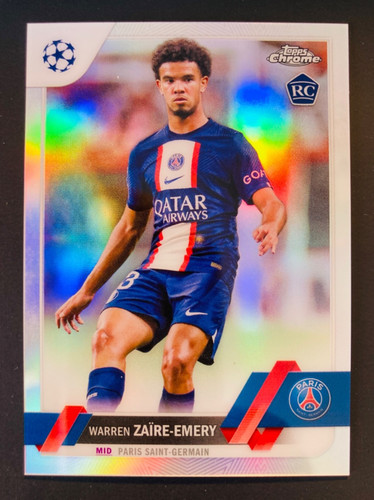 Warren Zaire-Emery 2022 Topps Chrome UEFA Refractor