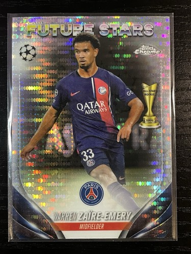 Warren Zaire-Emery 2024 Topps Cromo UEFA Fútbol Pulsar Refractor #159