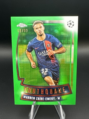 Warren Zaire-Emery 2023 Topps Cromo UEFA Green Refractor /99