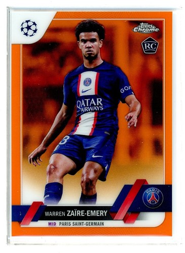 Warren Zaire-Emery 2022 Topps Cromo UEFA Naranja Refractor /25