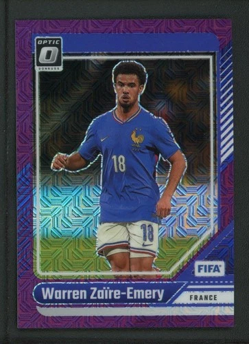 Warren Zaire-Emery 2024 Panini Donruss Optic FIFA Purple /25