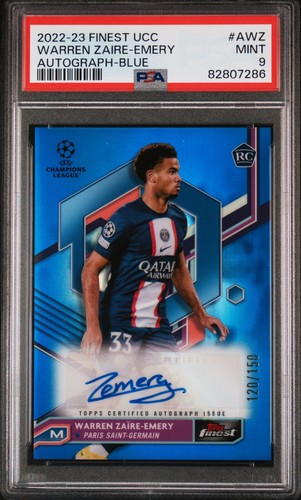 Warren Zaire-Emery 2023 Topps Finest Blue /150