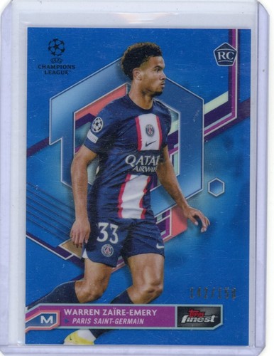 Warren Zaire-Emery 2022 Topps Finest Blue /150