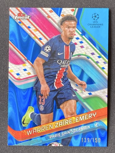 Warren Zaire-Emery 2024 Topps Finest Blue Raywave Refractor /150