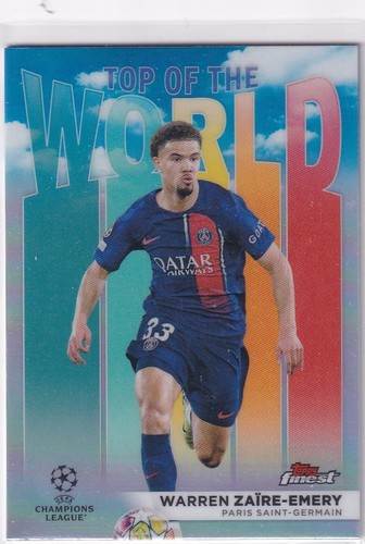 Warren Zaire-Emery 2024 Topps Finest UEFA Champions League TW-9