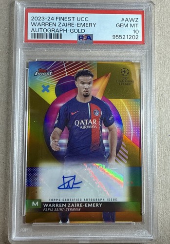 Warren Zaire-Emery 2023 Topps Finest Gold /50