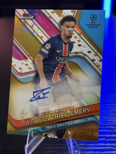 Warren Zaire-Emery 2024 Topps Finest Gold Refractor /50